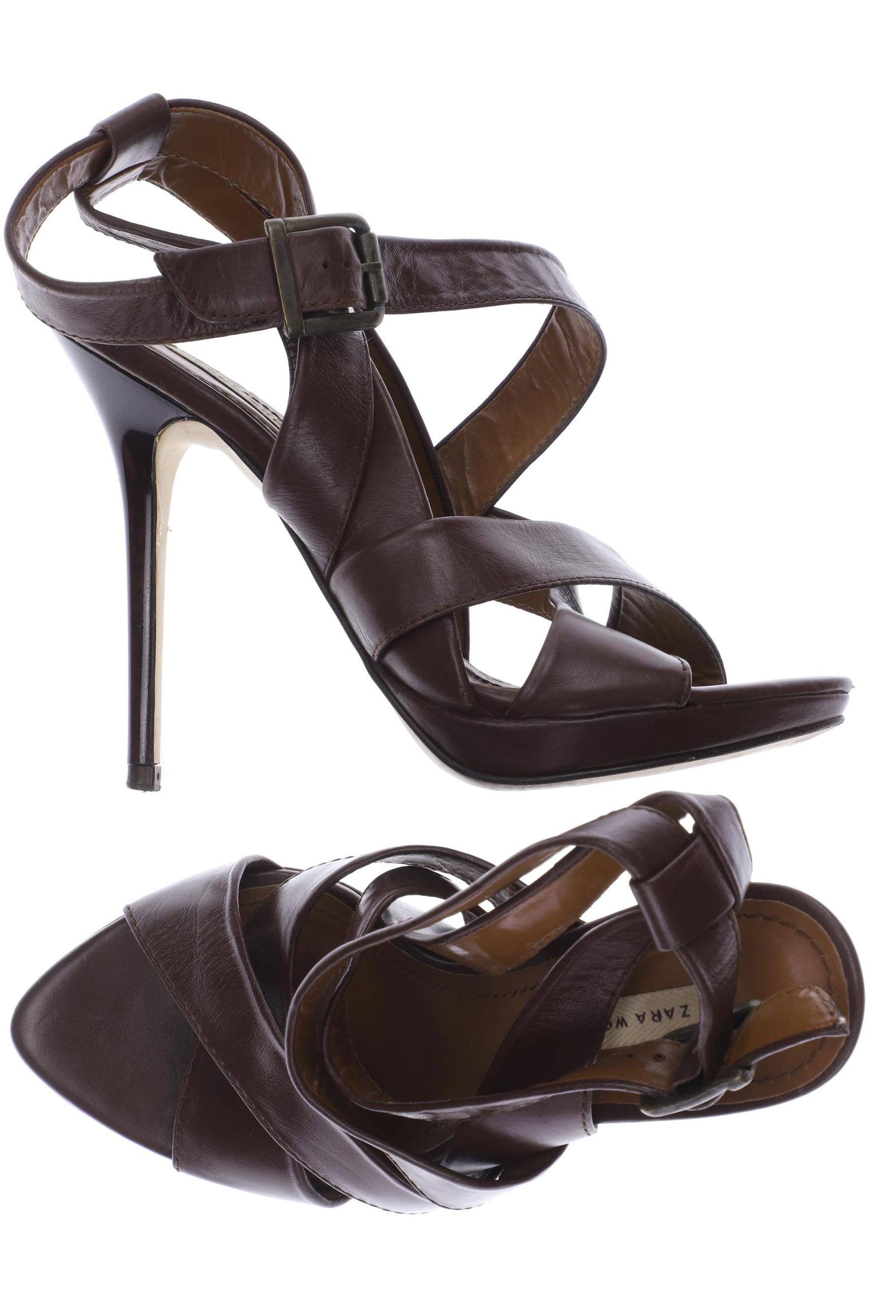 

ZARA Damen Sandale, braun