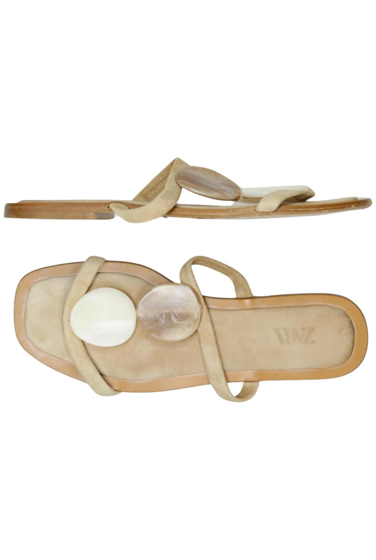 

Zara Damen Sandale, beige, Gr. 38