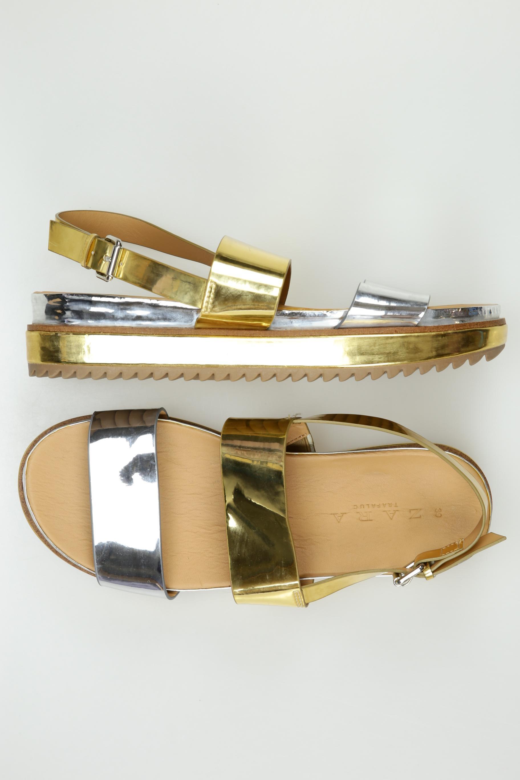 

Zara Damen Sandale, gold, Gr. 39
