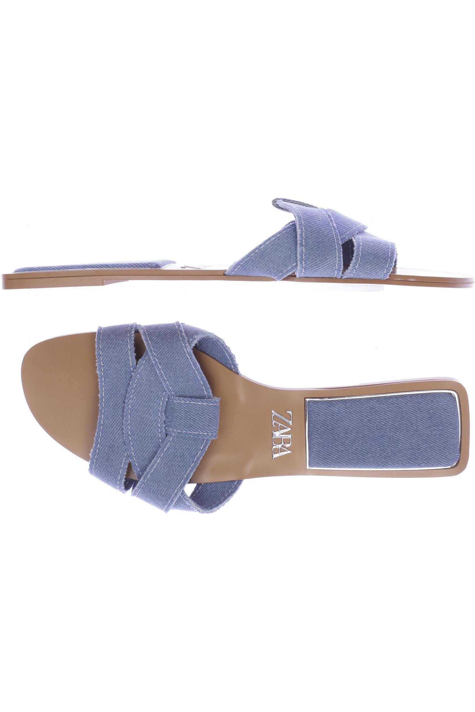 

ZARA Damen Sandale, blau