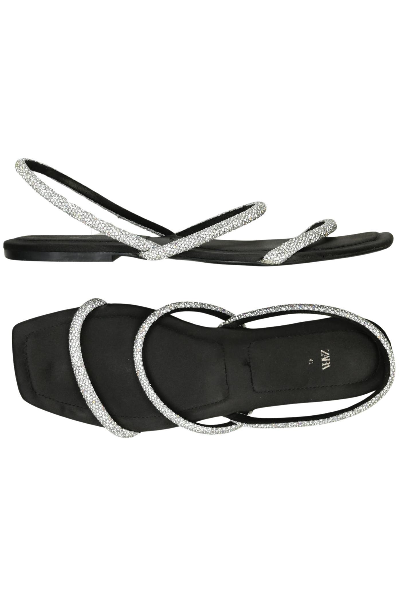 

Zara Damen Sandale, silber, Gr. 41