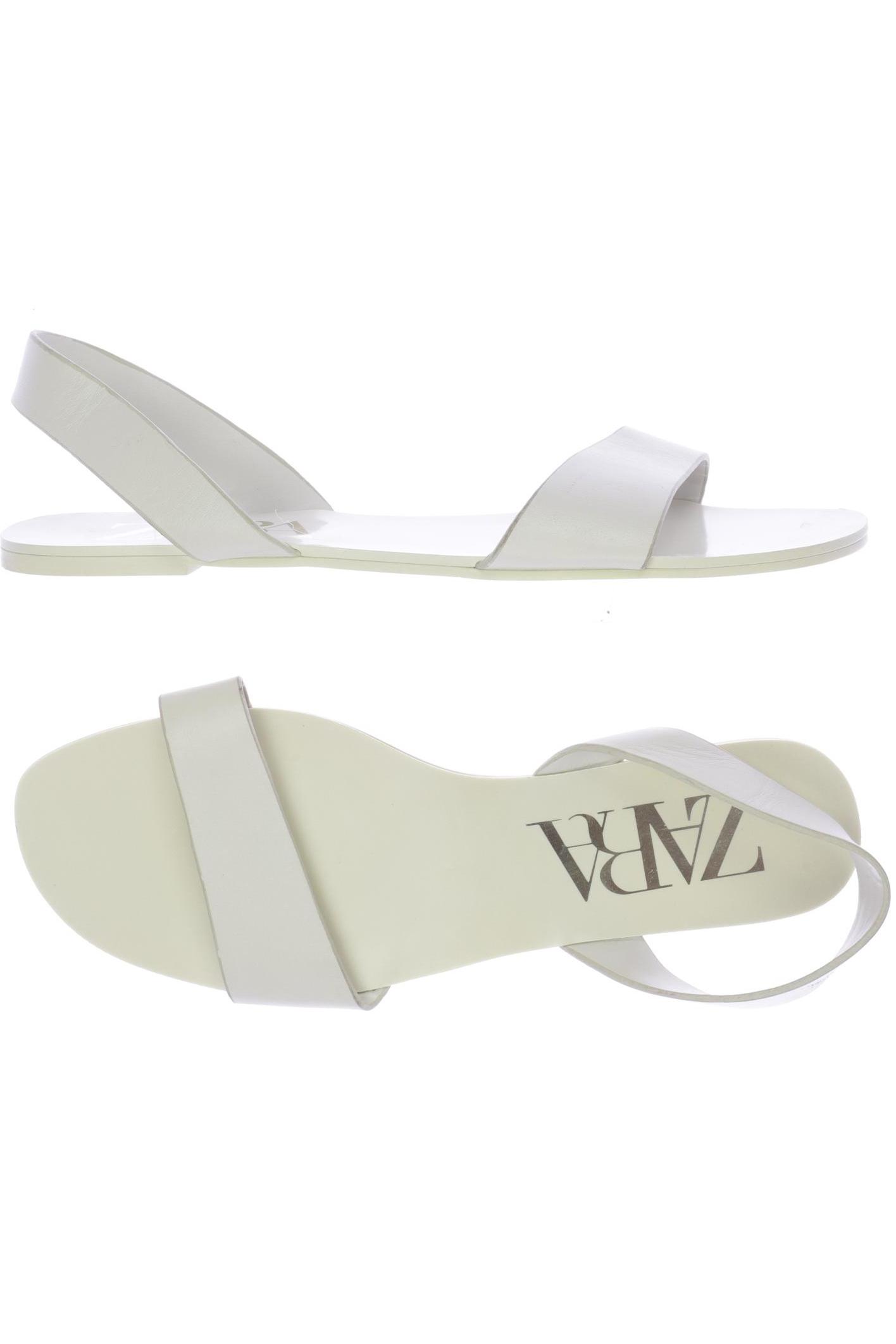 

Zara Damen Sandale, cremeweiß, Gr. 40