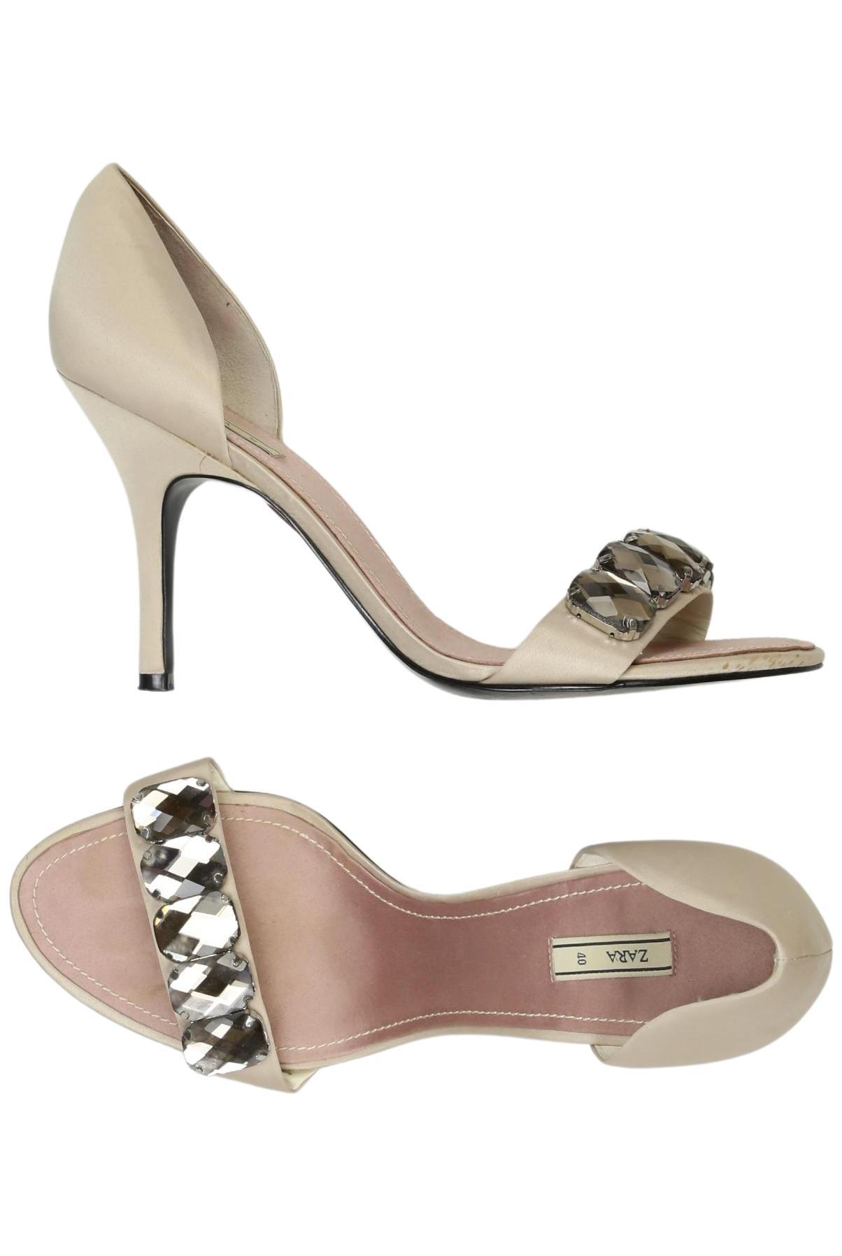 

Zara Damen Sandale, beige, Gr. 40