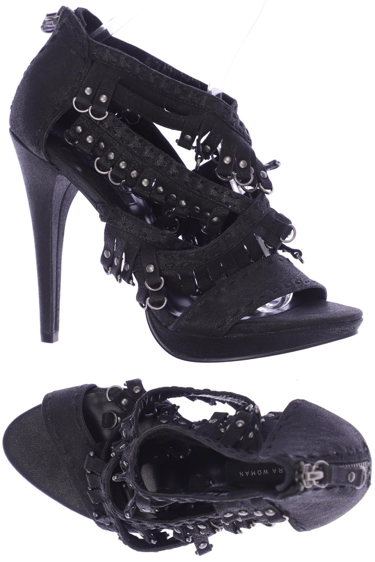 

Zara Damen Sandale, schwarz, Gr. 38