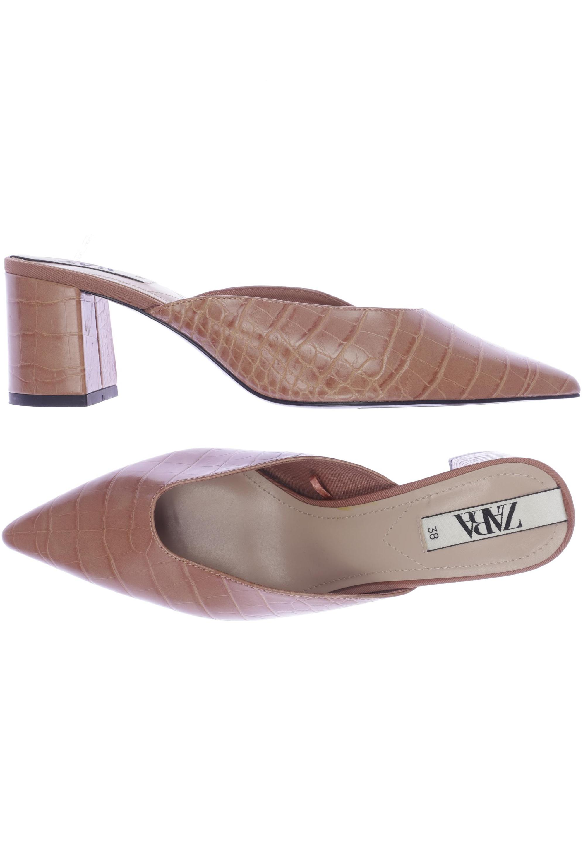 

Zara Damen Sandale, braun, Gr. 38