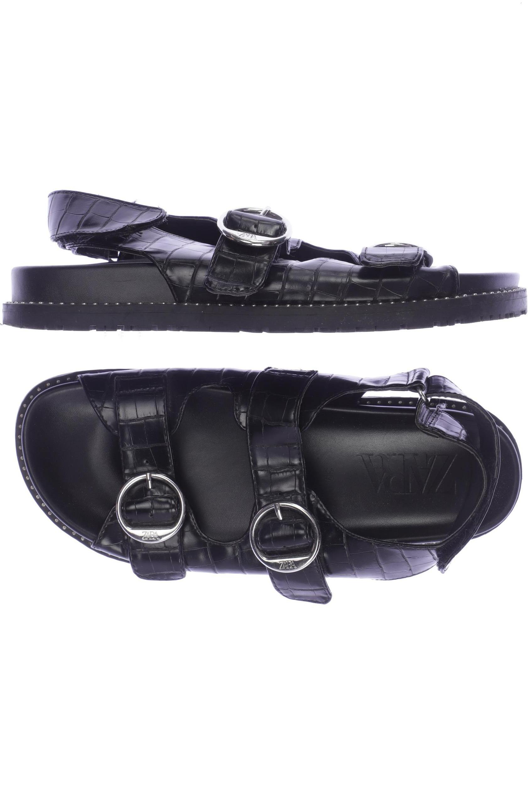 

Zara Damen Sandale, schwarz, Gr. 39