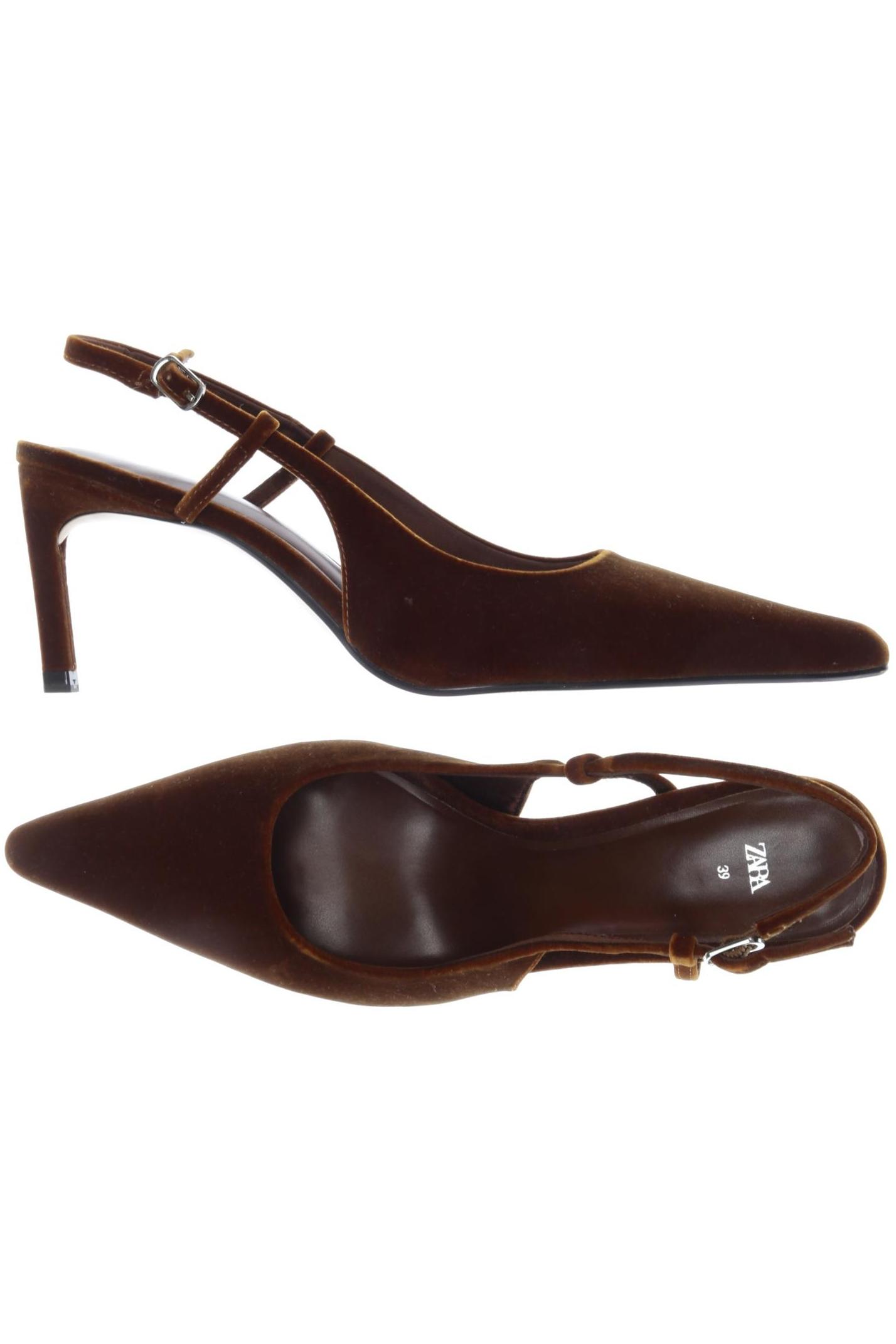 

Zara Damen Sandale, braun, Gr. 39