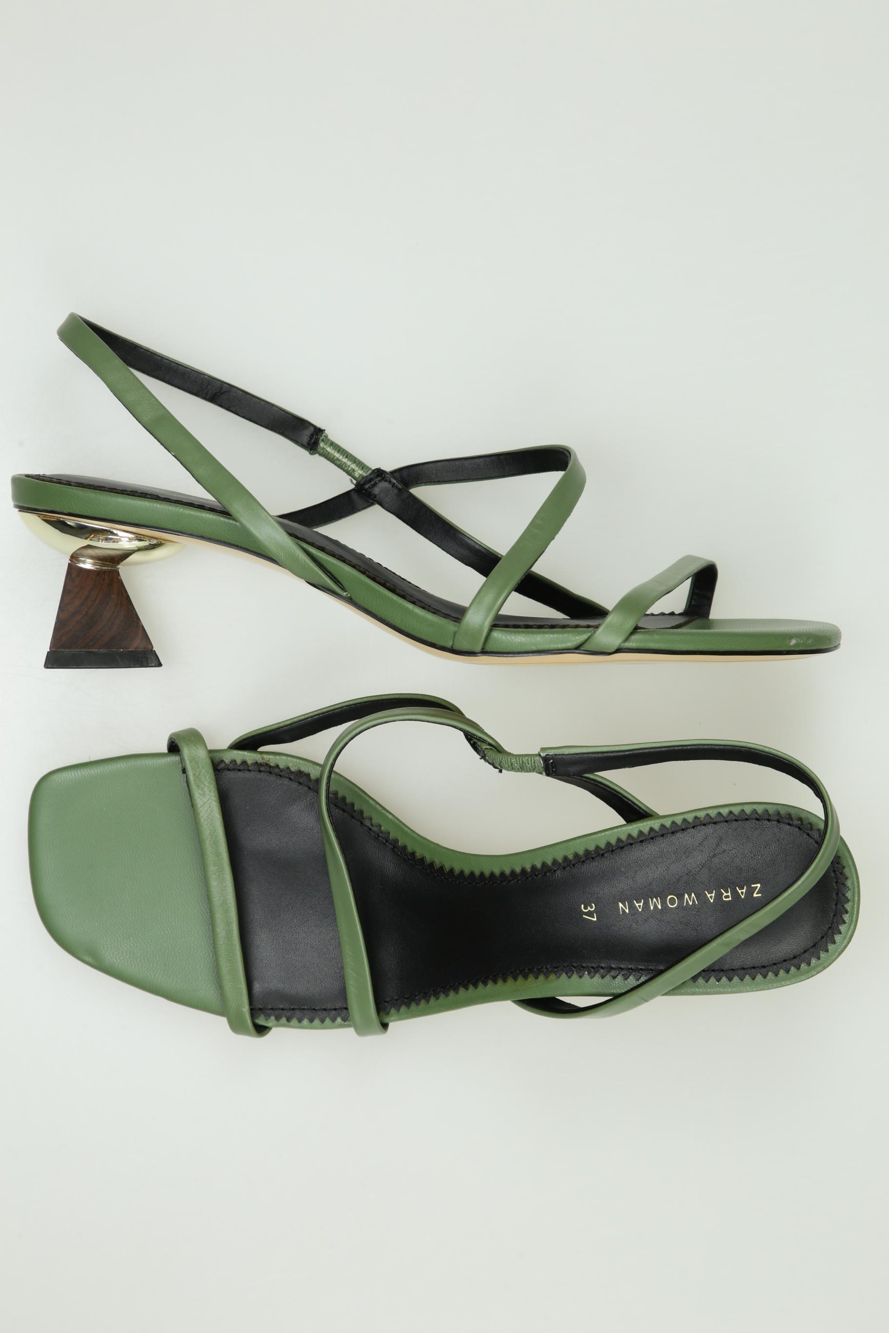 

Zara Damen Sandale, grün, Gr. 37