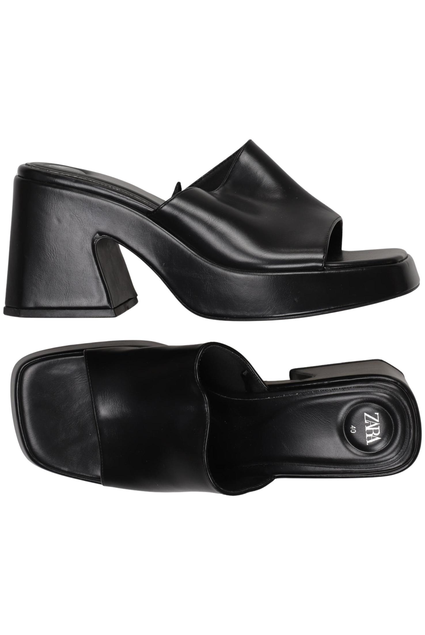 

Zara Damen Sandale, schwarz, Gr. 40