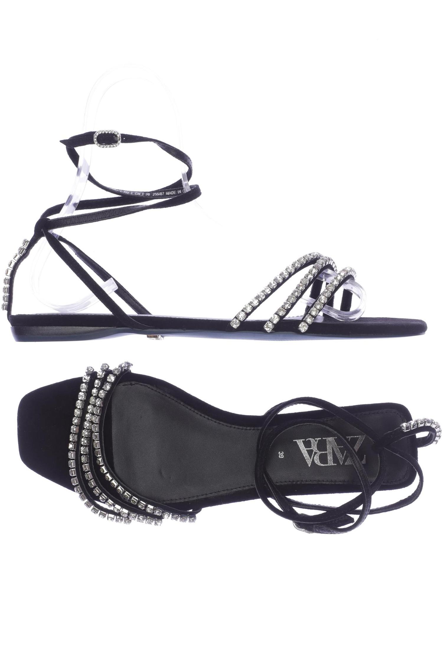 

Zara Damen Sandale, schwarz, Gr. 39
