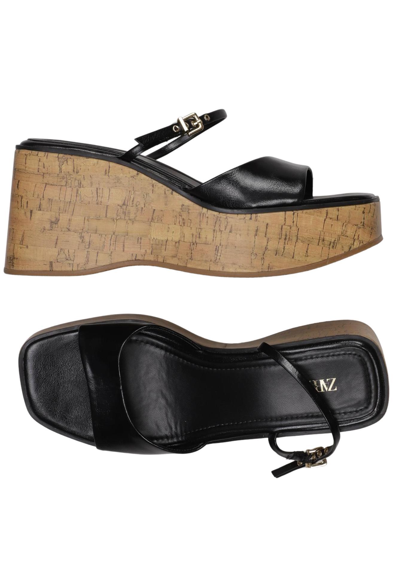 

Zara Damen Sandale, schwarz, Gr. 39