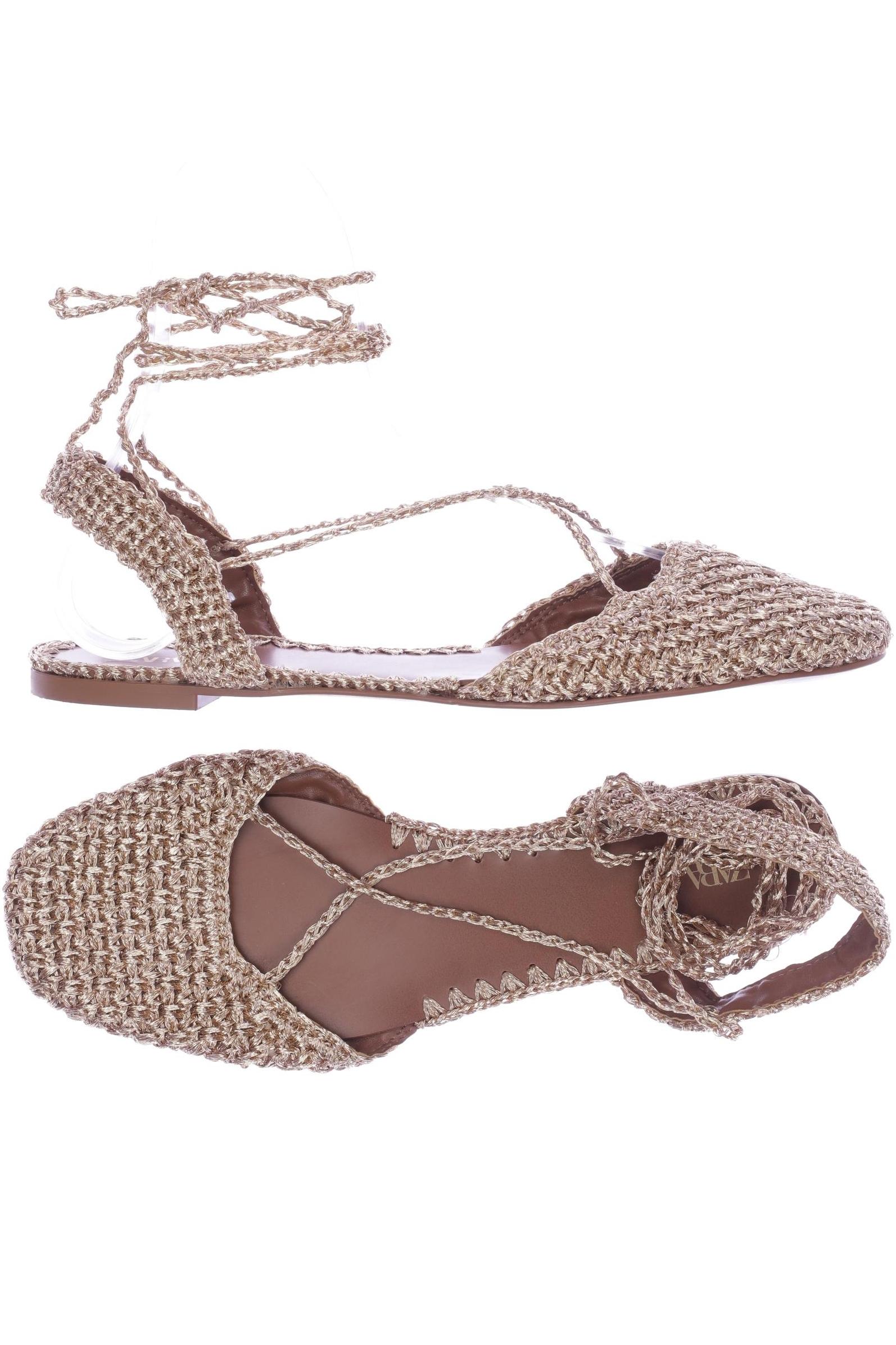 

Zara Damen Sandale, beige, Gr. 39