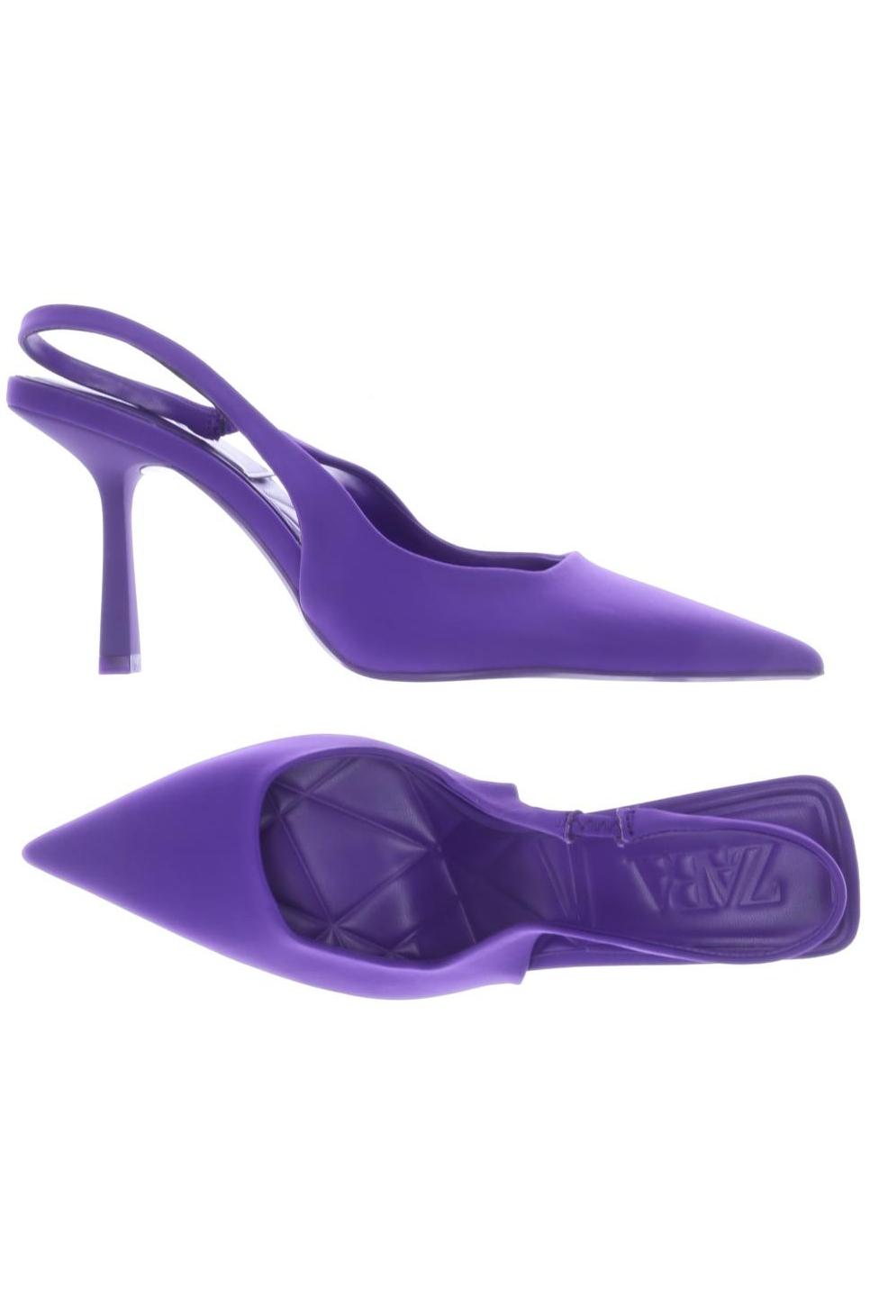 

Zara Damen Sandale, flieder, Gr. 37