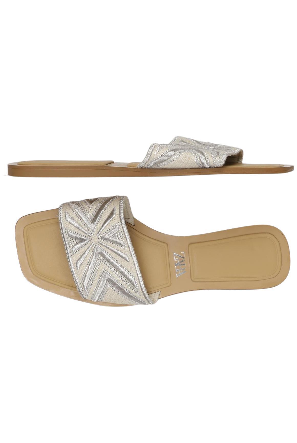 

Zara Damen Sandale, beige, Gr. 40