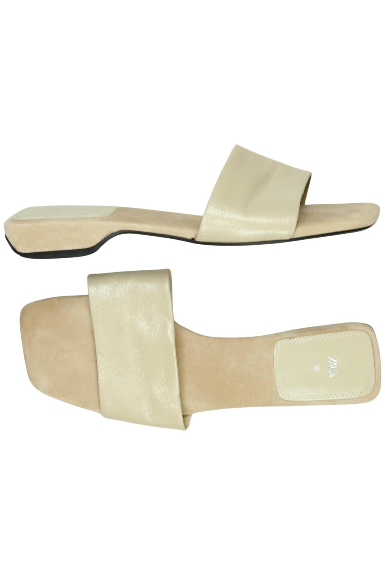 

Zara Damen Sandale, beige, Gr. 38