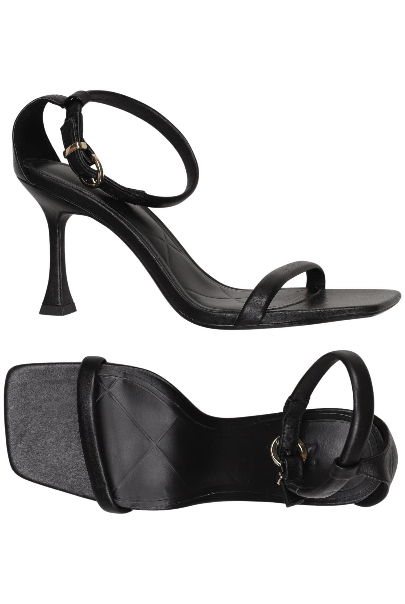 

Zara Damen Sandale, schwarz, Gr. 38