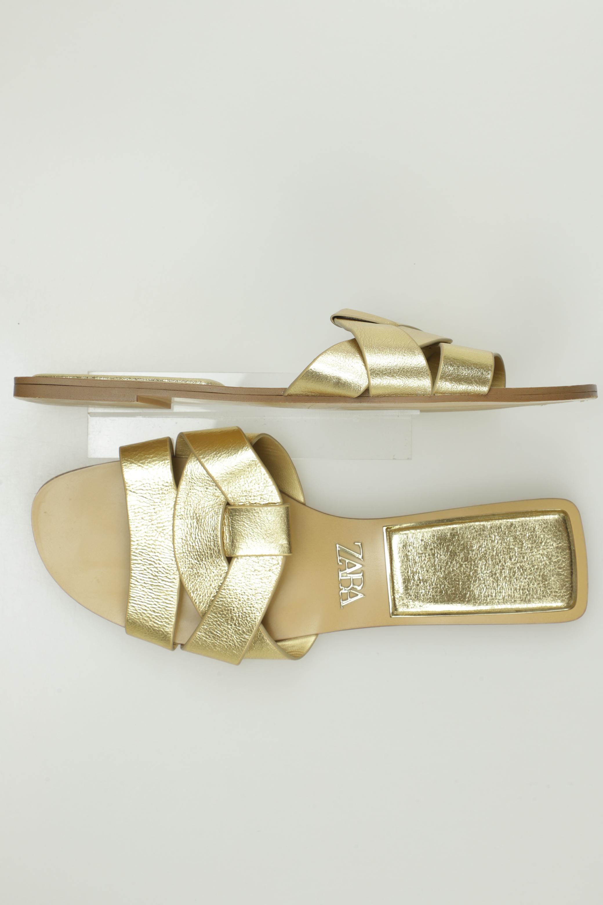 

Zara Damen Sandale, gold, Gr. 38