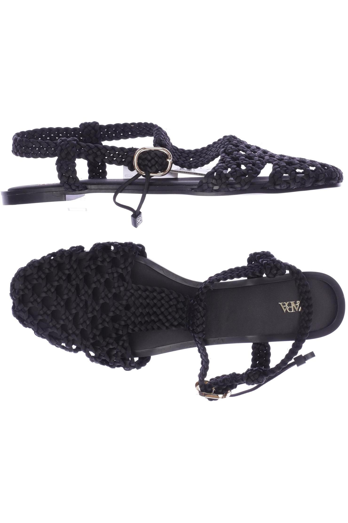 

Zara Damen Sandale, schwarz, Gr. 40