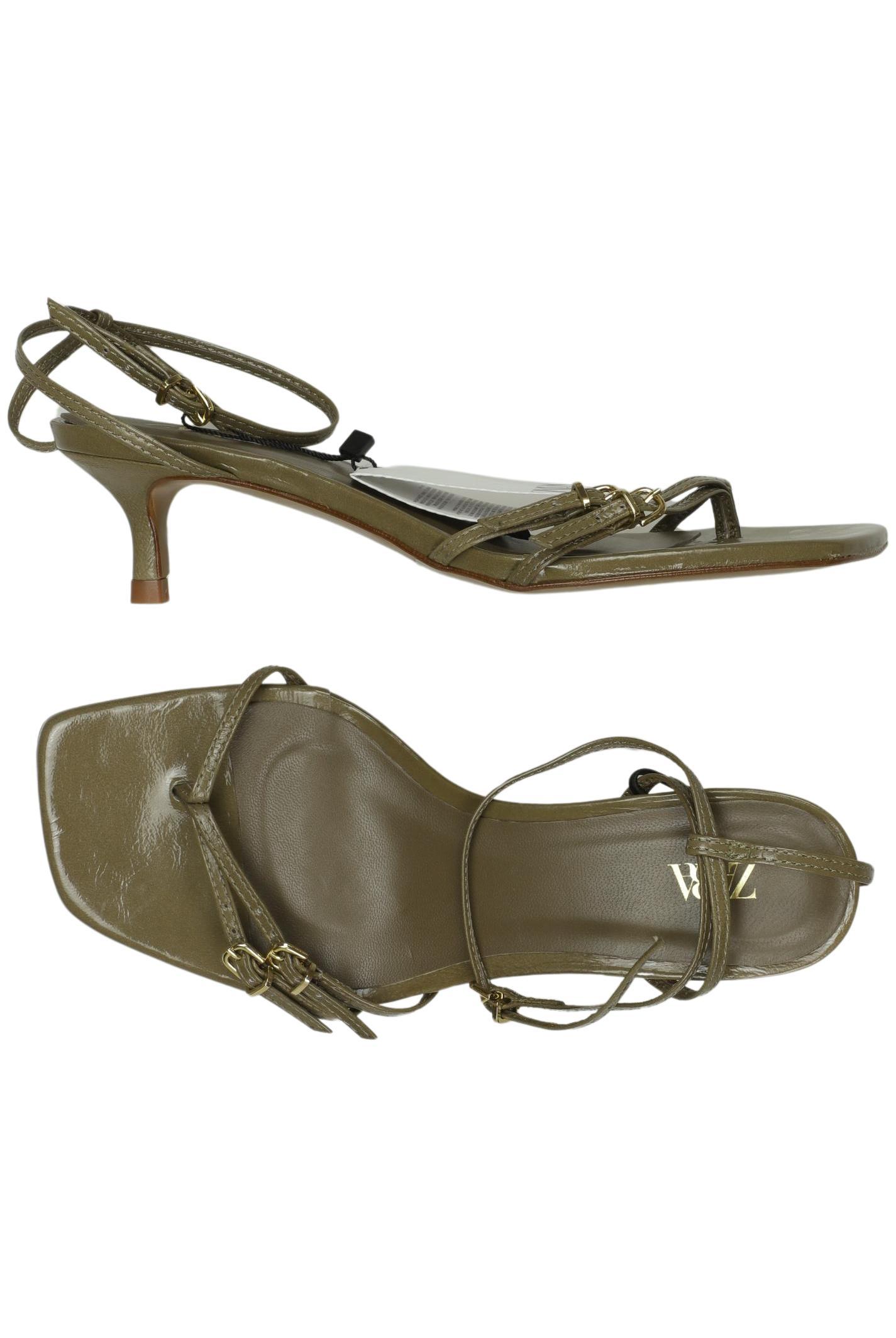 

Zara Damen Sandale, grün, Gr. 37