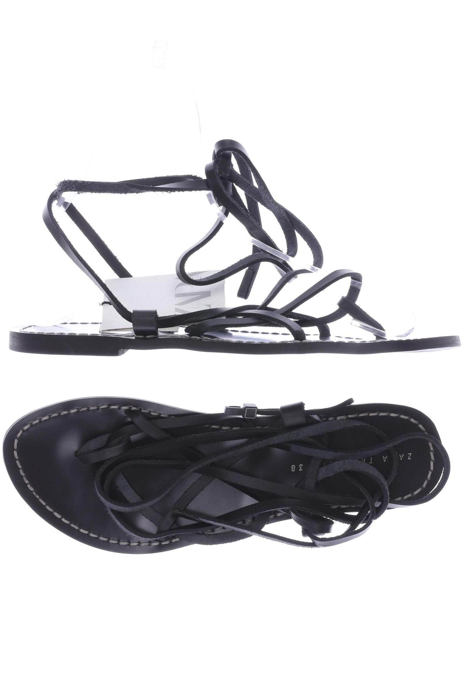 

ZARA Damen Sandale, schwarz