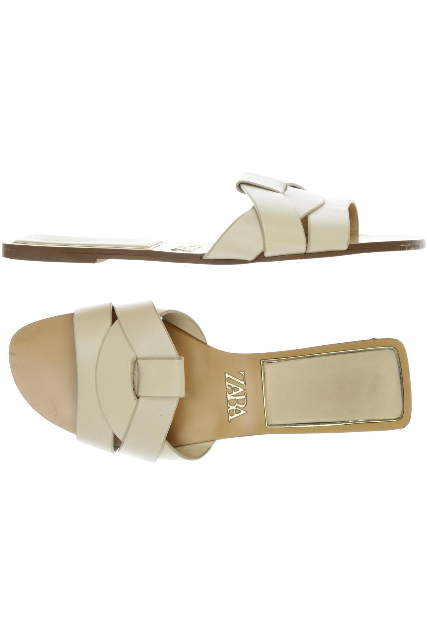 

Zara Damen Sandale, cremeweiß, Gr. 37