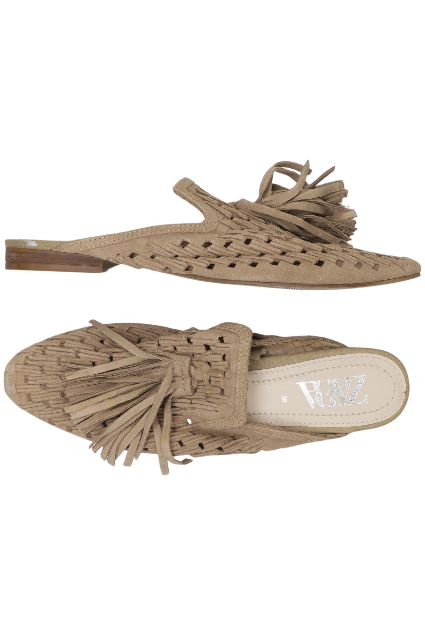 

Zara Damen Sandale, beige, Gr. 38