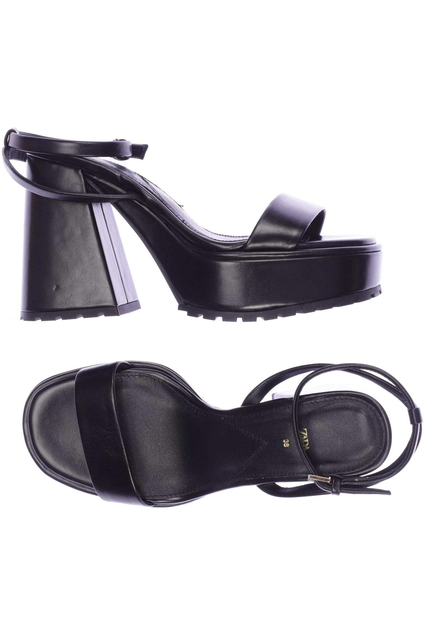 

Zara Damen Sandale, schwarz, Gr. 38