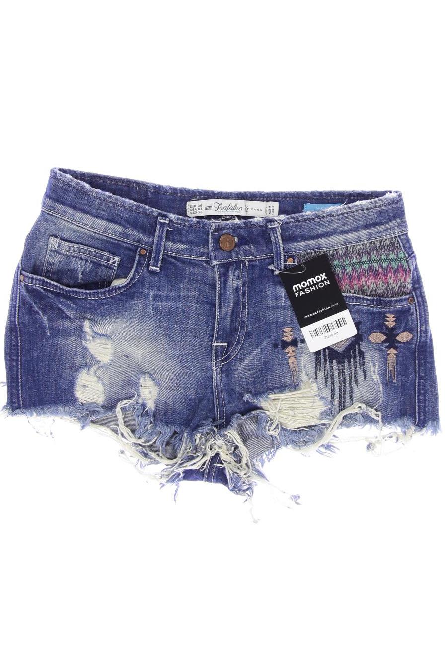 

ZARA Damen Shorts, blau