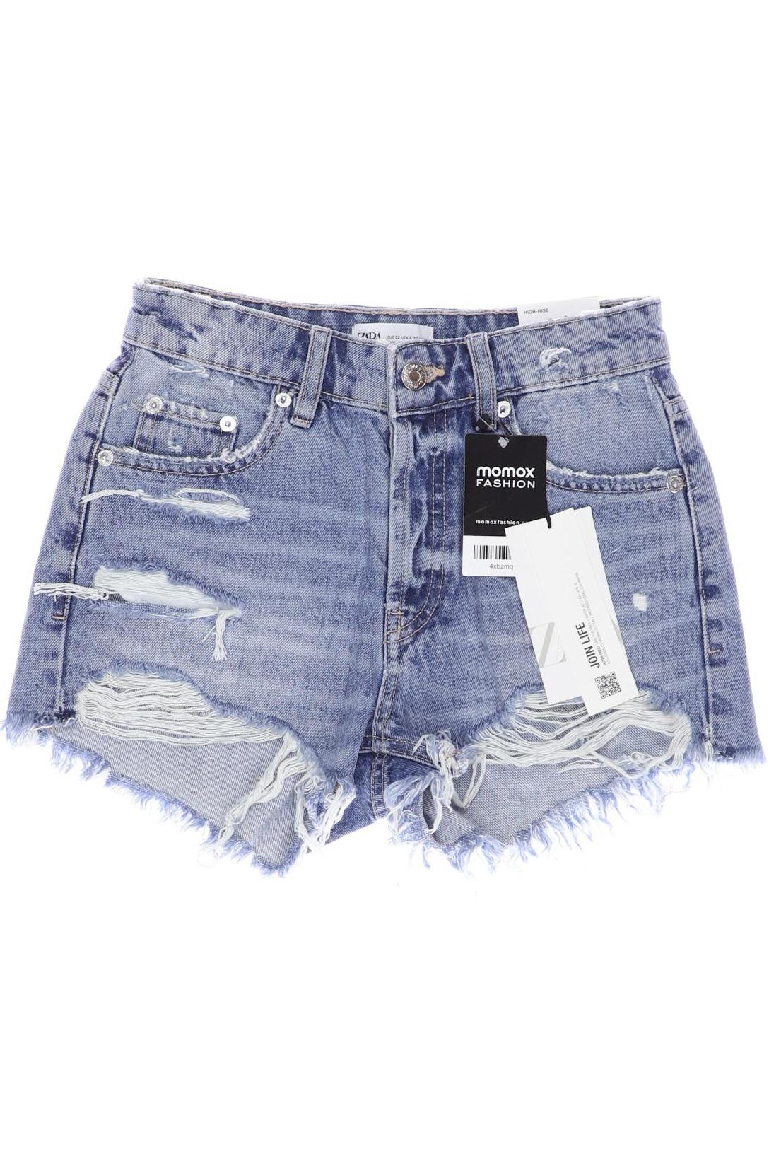 

ZARA Damen Shorts, blau