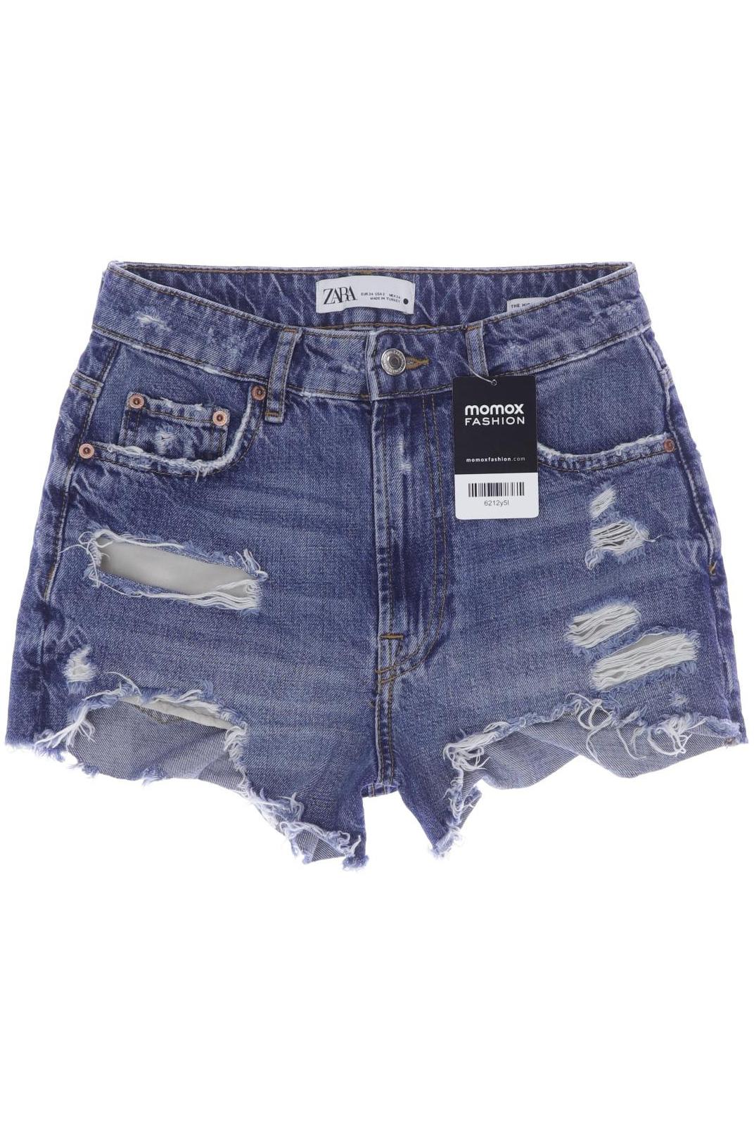 

ZARA Damen Shorts, blau