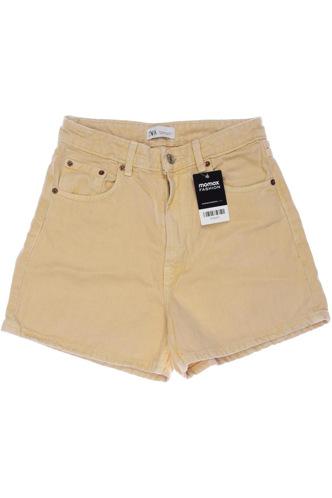 

Zara Damen Shorts, gelb, Gr. 38