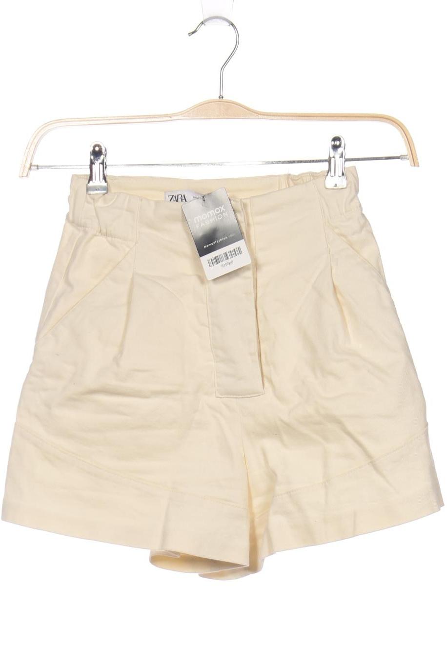 

Zara Damen Shorts, cremeweiß, Gr. 34