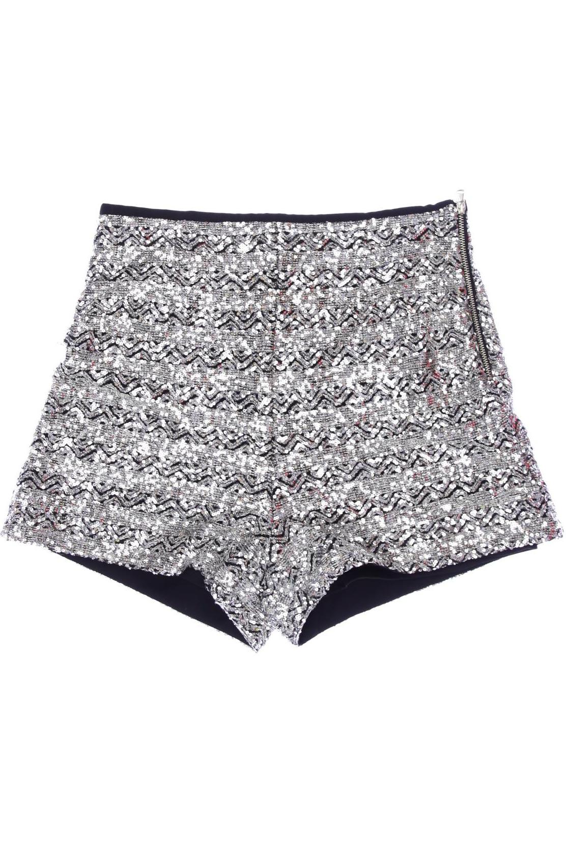 

ZARA Damen Shorts, silber