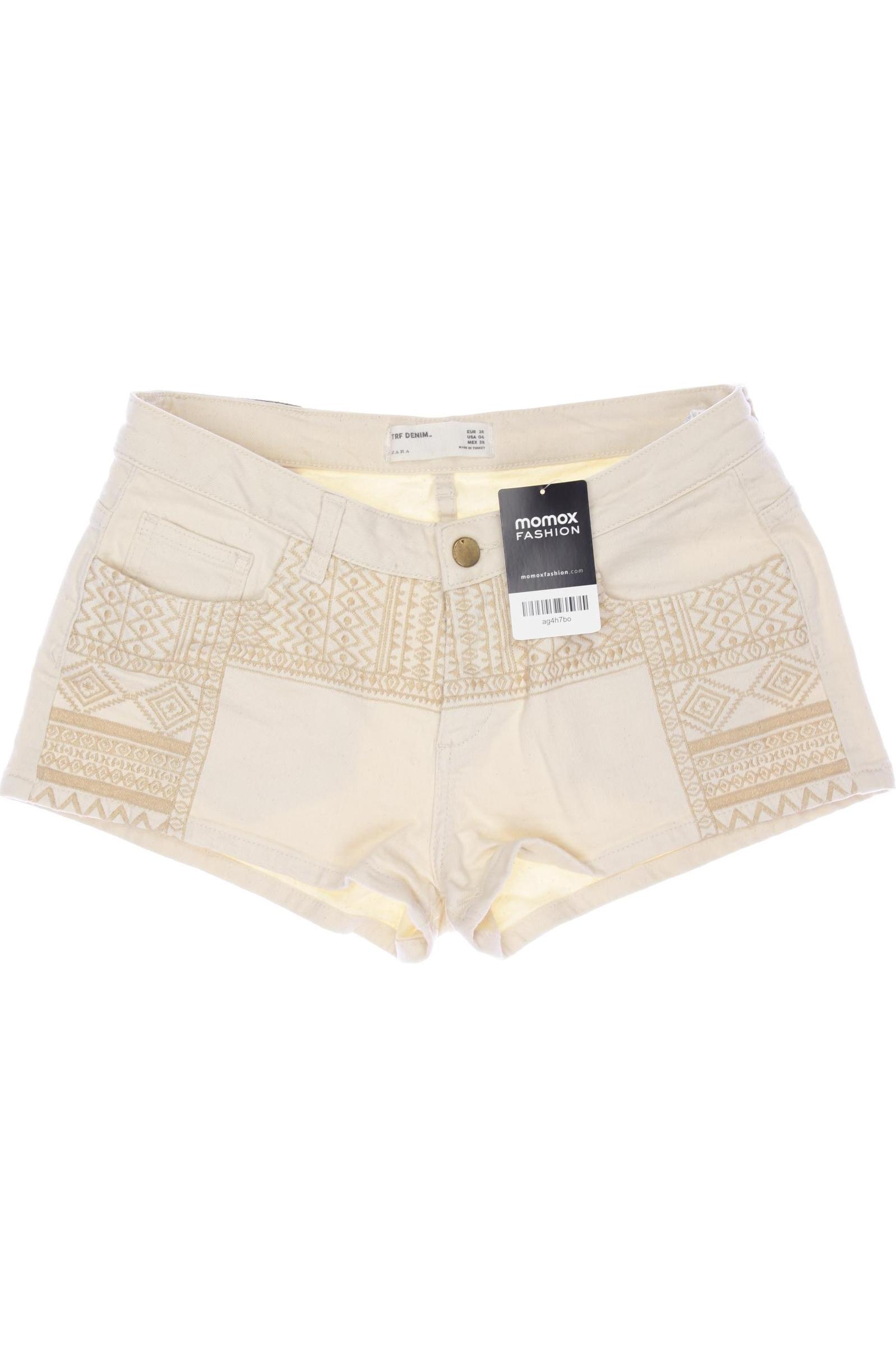 

Zara Damen Shorts, cremeweiß, Gr. 38