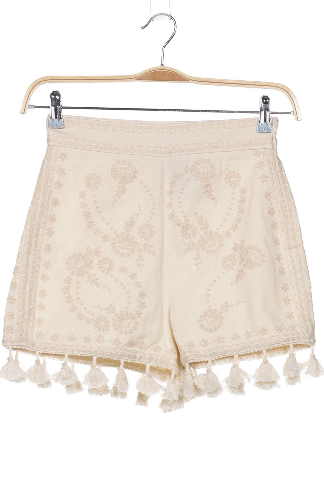 

Zara Damen Shorts, cremeweiß, Gr. 34