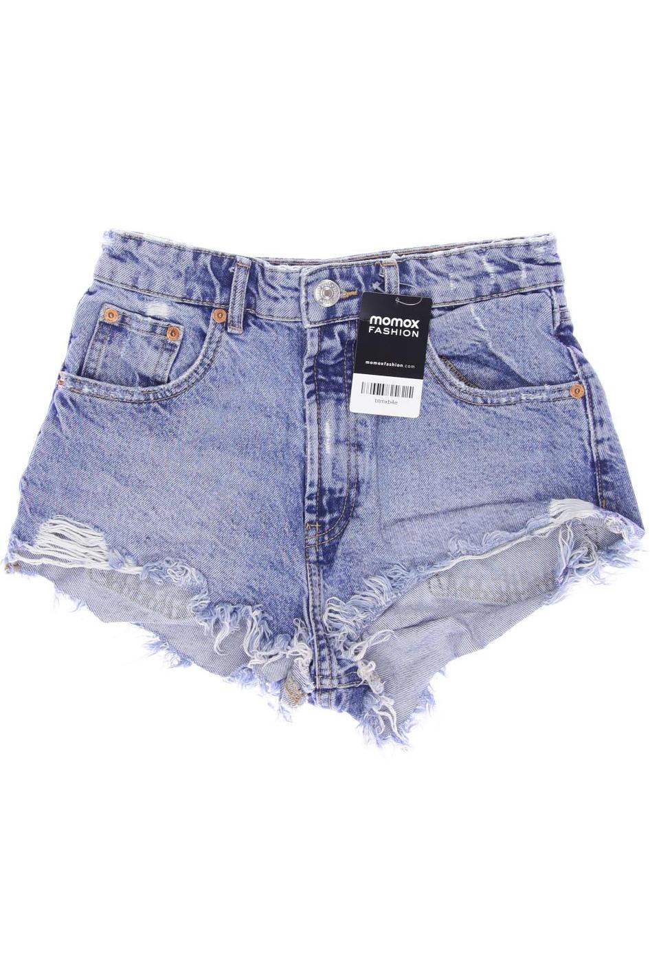 

ZARA Damen Shorts, blau