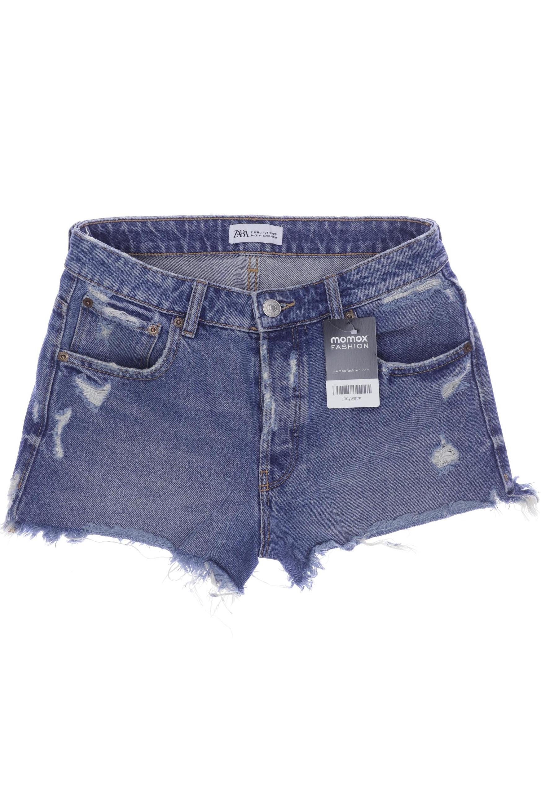 

ZARA Damen Shorts, blau