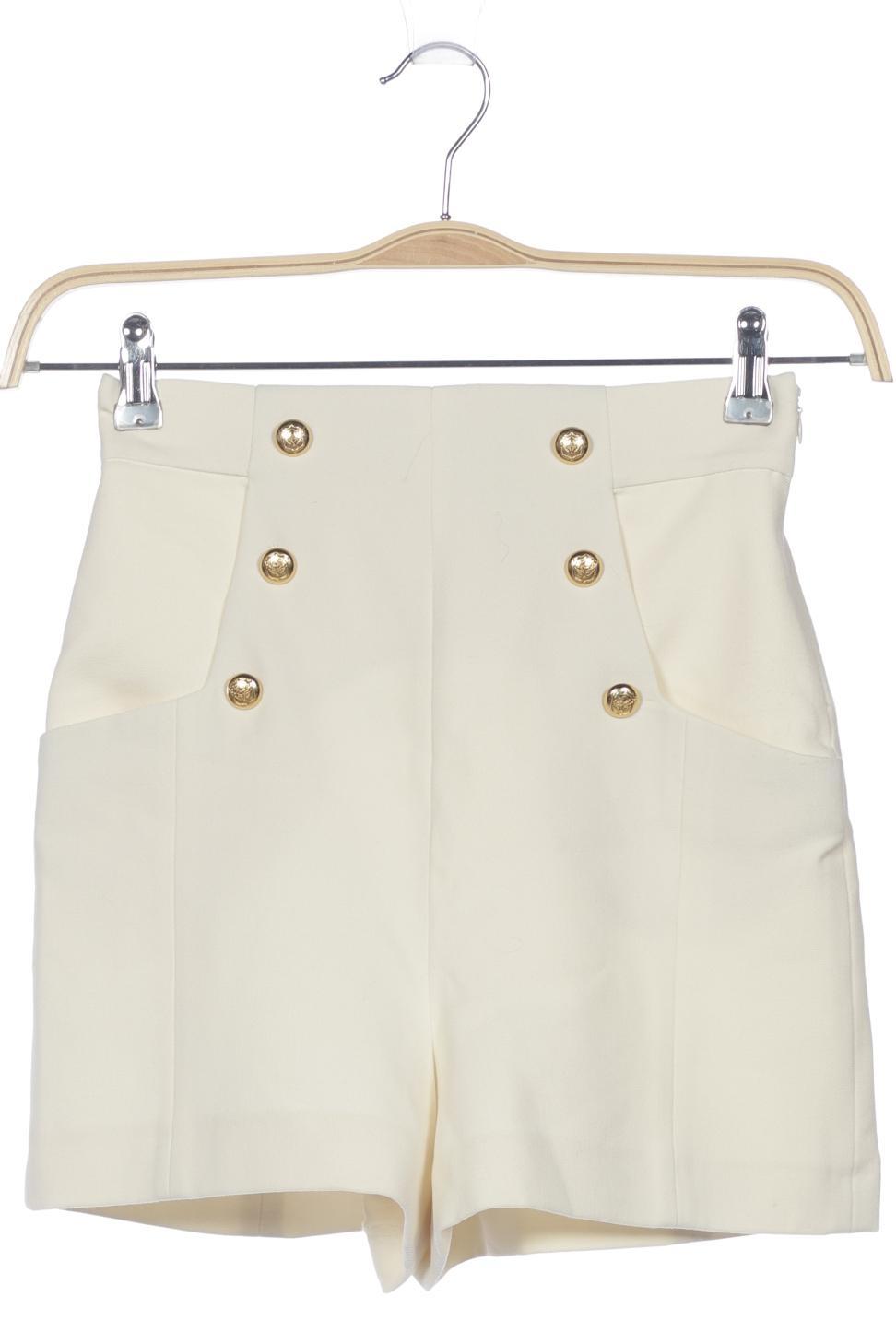 

Zara Damen Shorts, cremeweiß, Gr. 34