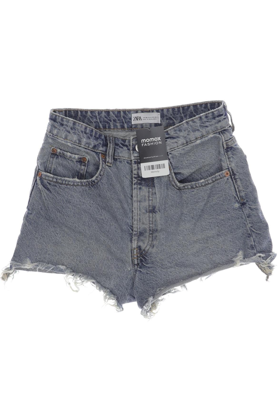 

ZARA Damen Shorts, blau