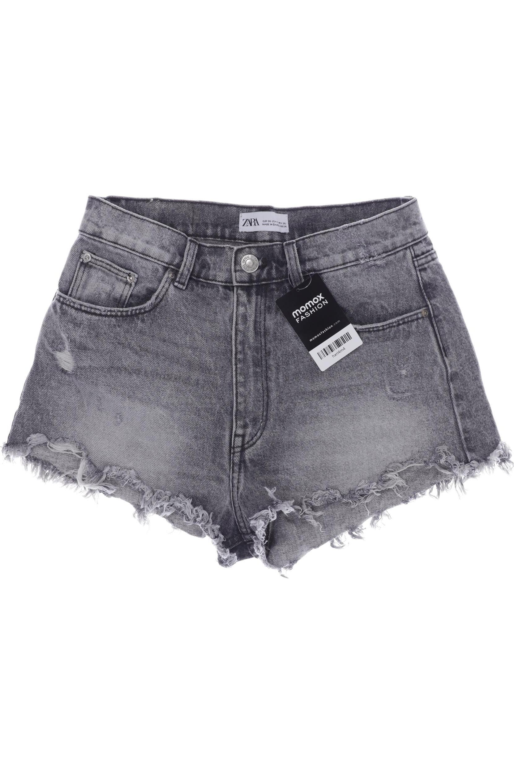 

ZARA Damen Shorts, grau