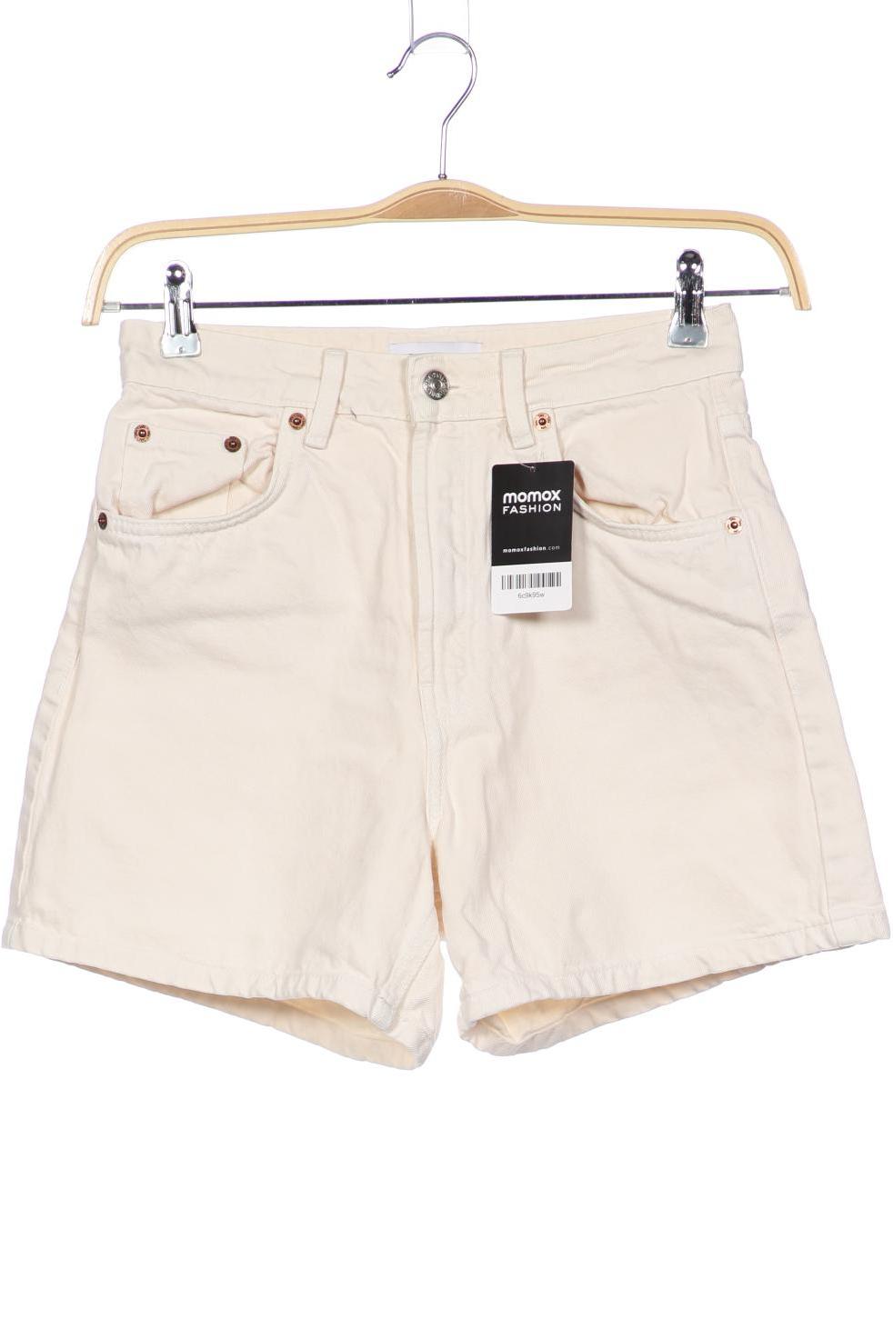 

ZARA Damen Shorts, cremeweiß