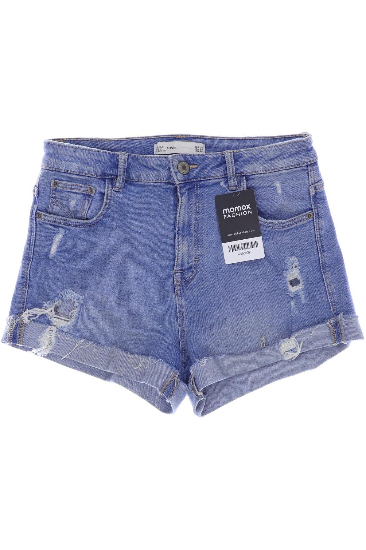 

ZARA Damen Shorts, blau