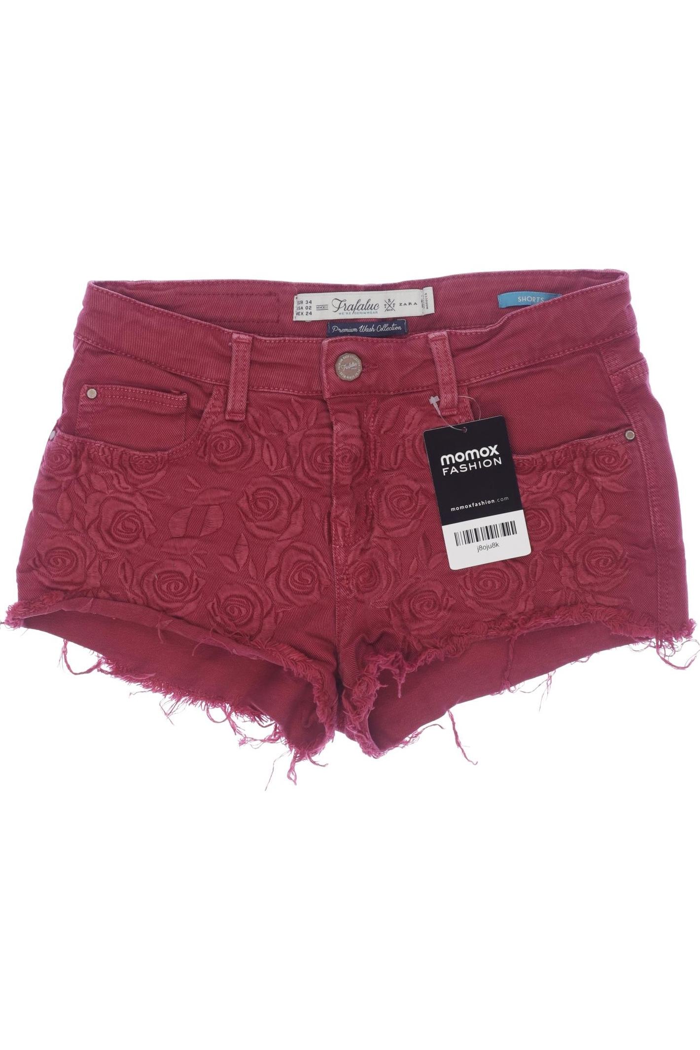 

Zara Damen Shorts, rot, Gr. 34