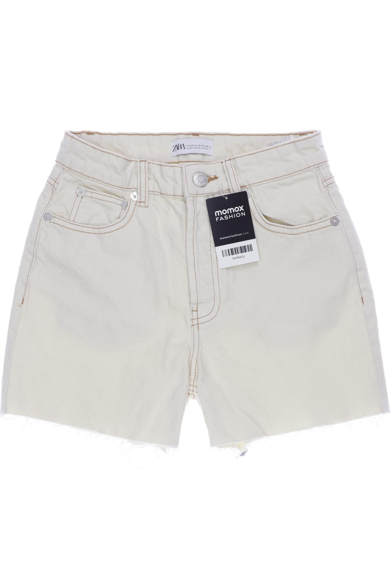 

Zara Damen Shorts, cremeweiß, Gr. 34