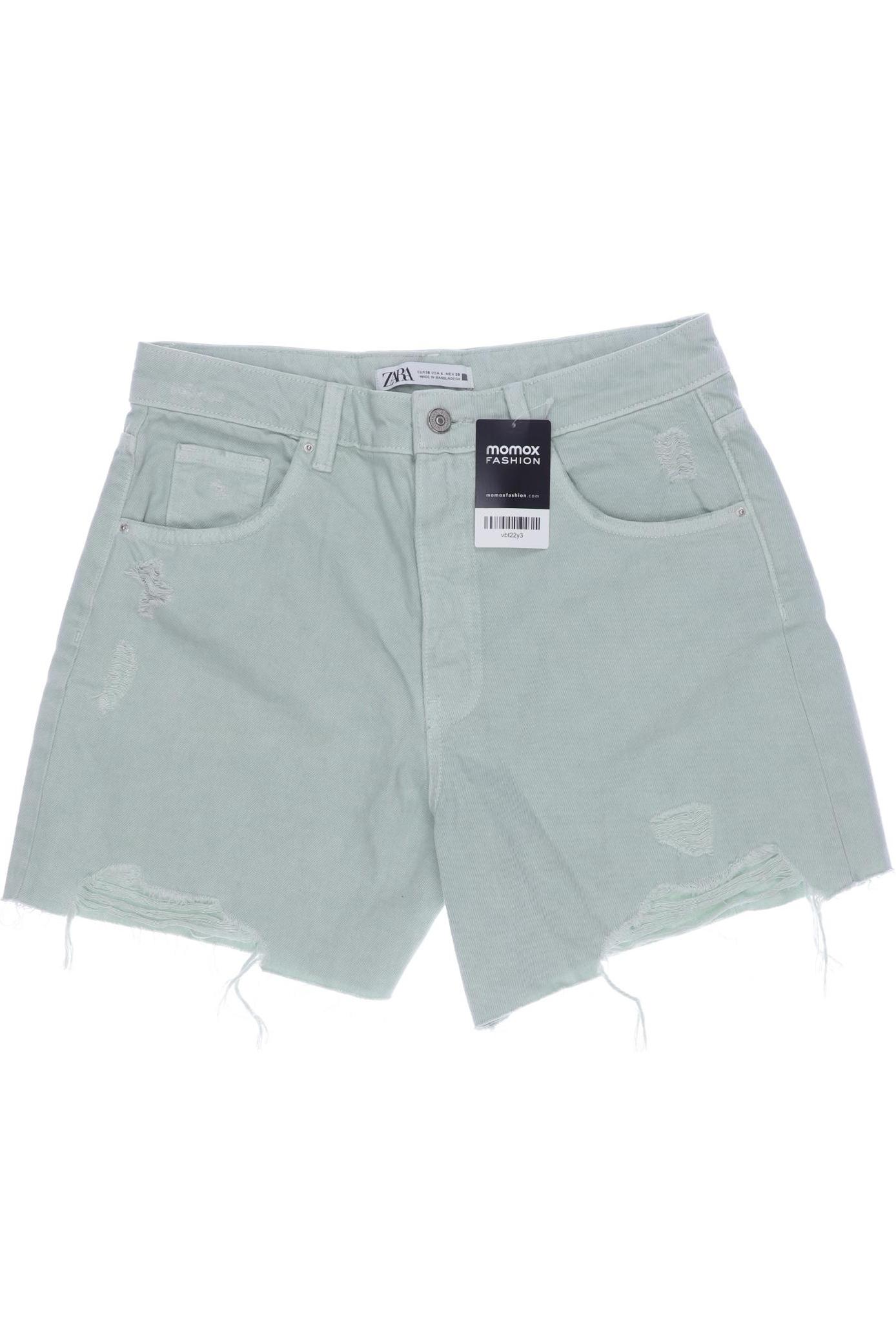 

Zara Damen Shorts, hellgrün, Gr. 38