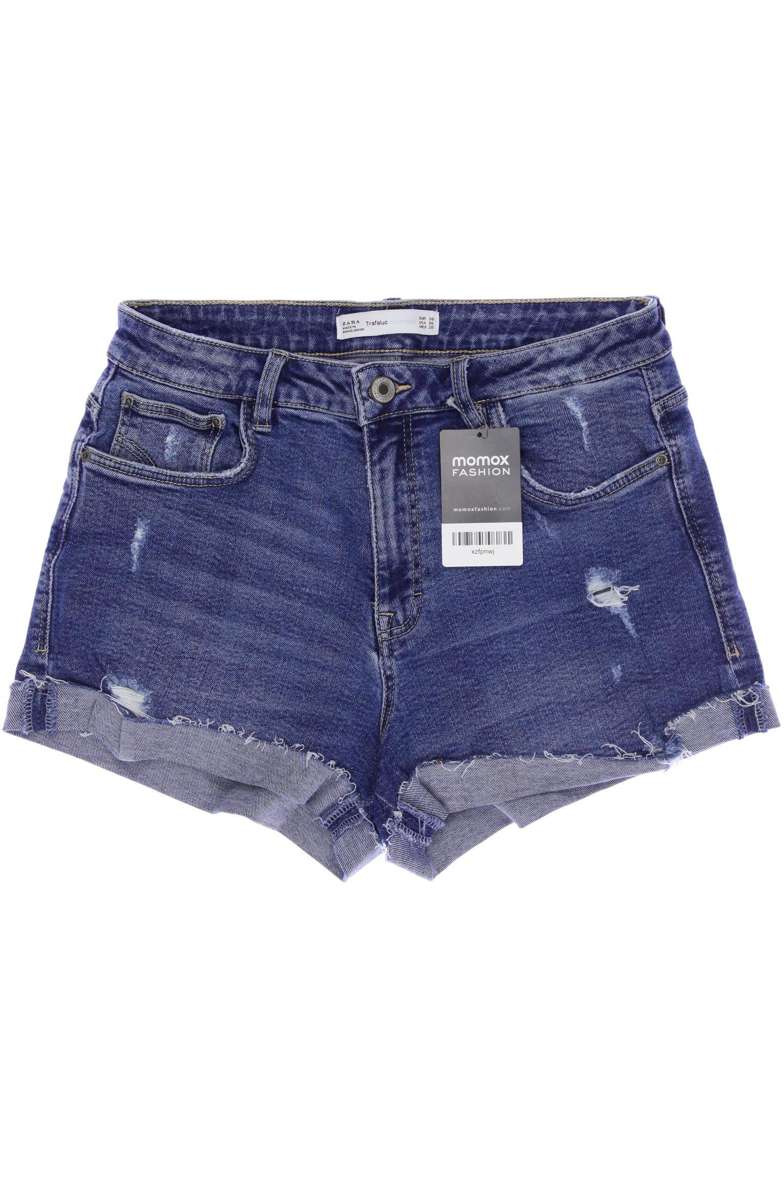 

ZARA Damen Shorts, blau