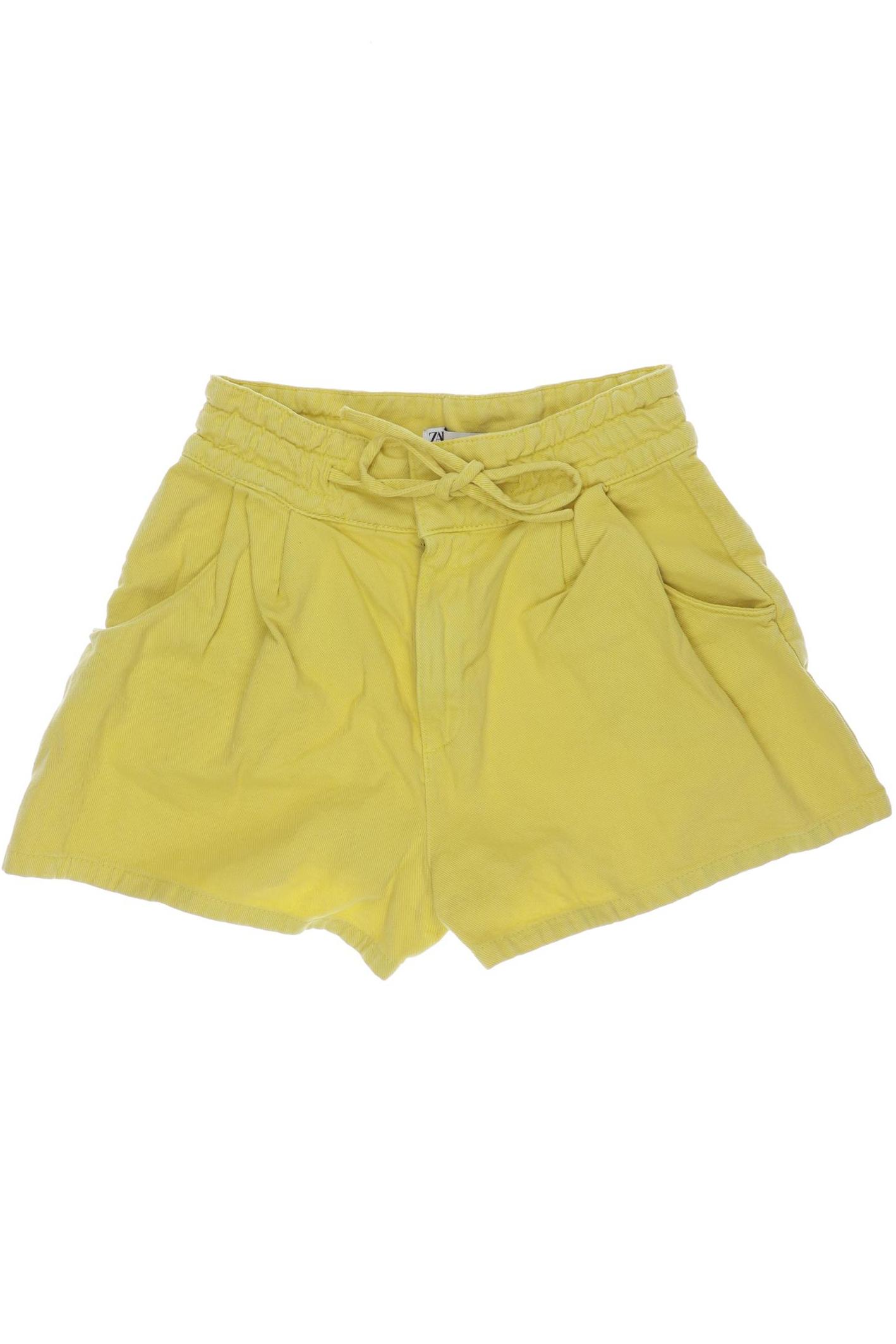 

Zara Damen Shorts, gelb, Gr. 38