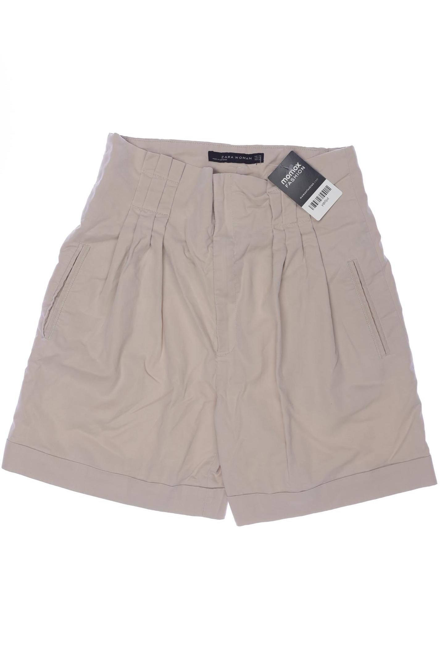 

Zara Damen Shorts, cremeweiß, Gr. 34