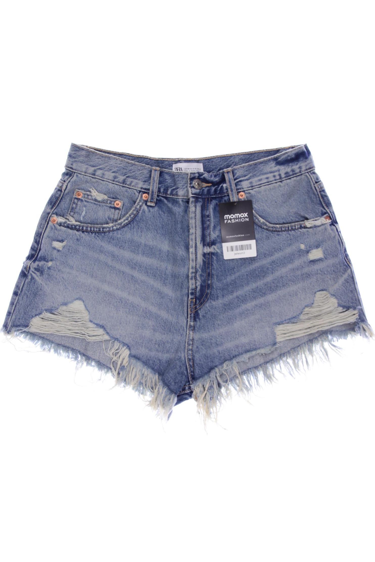 

ZARA Damen Shorts, blau
