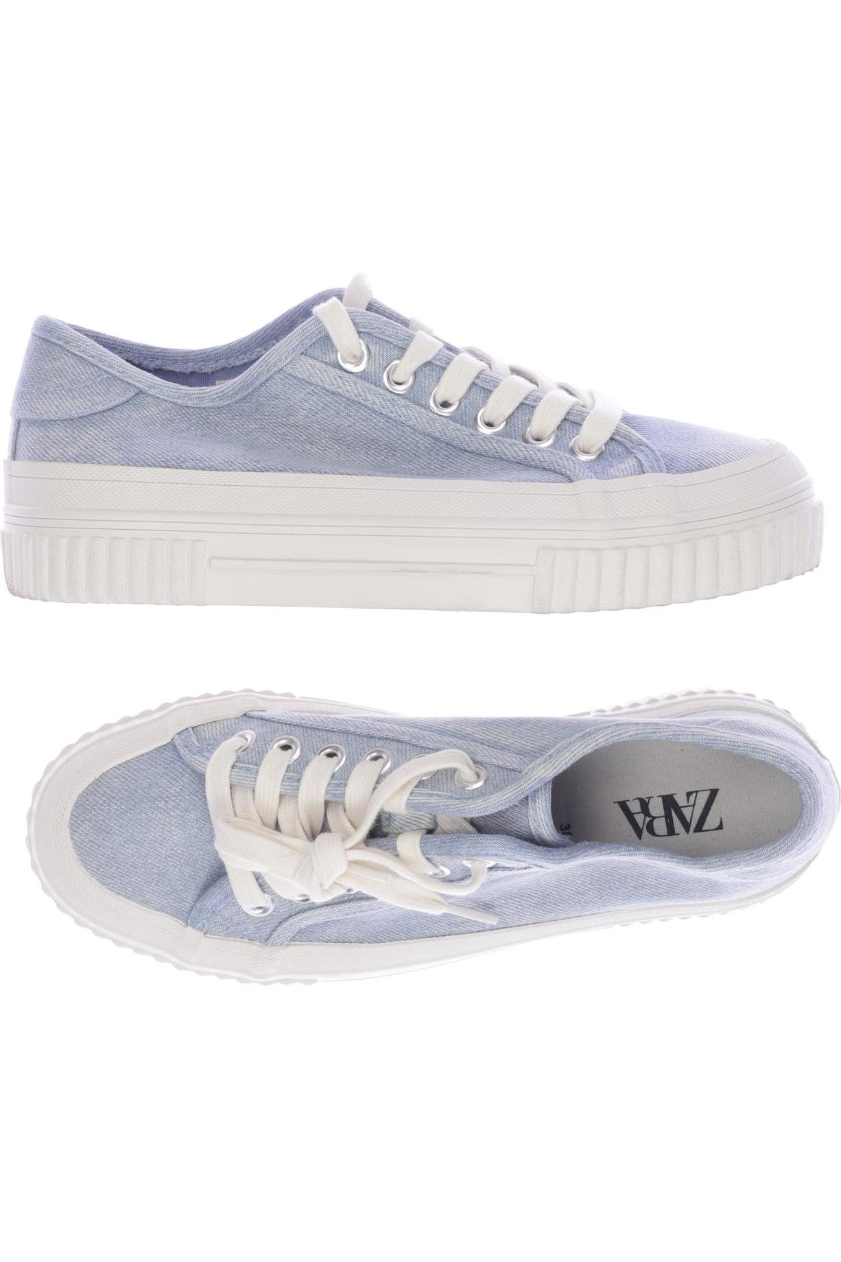 

ZARA Damen Sneakers, hellblau